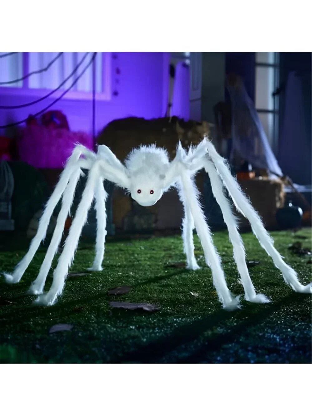 Halloween Outdoor Decorations Giant Spider, Scary Large Spider Props for